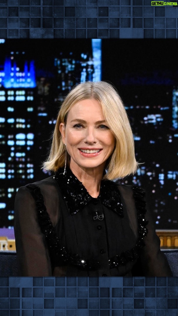 Naomi Watts Instagram - @naomiwatts dishes on her new co-star Bing 🐶 #FallonTonight