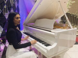 Nariman Al Saboury Instagram - Life is like a piano, the white keys represent happiness and the black show sadness. But as you go through life's journey, remember that the black keys also create music 🎹 🎶