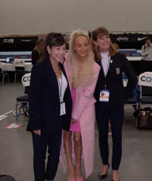 Nastia Liukin Instagram - Had you told me 15 years ago the Nastia Liukin Cup would not only still be happening but also:

-would become an event that coaches, staff   athletes would tell me it was more important to them to qualify to than their own national championships 
-would turn on the tv one day and see an NCAA gymnastics competition on ESPN with the gymnasts name, age, hometown, along with “NASTIA CUP QUALIFIER” in bold letters
-would take place in venues across the country in some of the most iconic arenas in the world — hi @thegarden   @attstadium 

Hand on my heart, I really don’t think I would have believed any of these things. Yet this weekend I found myself in the midst of what I thought was, THE most special year, event, and group of all 15. While sharing so much of this event over the years has become something I truly enjoy doing, this year I became a bit overwhelmed with trying to capture all the content and decided I wanted to truly be a little more present - less focused on getting it all captured. 

Bc be told - this was ALWAYS for   about those girls on the floor. And not just the moments on the floor, but even more so the moments out of the arena. The moments that aren’t ever broadcasted. The moments that are not possible to capture even if you tried. The moments we get to share together that make this entire thing SPECIAL.

And that’s exactly what I did. As I gathered the girls one final time after the competition, I thanked them (and much more)— for the first time I got emotional thinking how special this all was. Before the competition I asked them to try to find a moment that day   pause for a brief moment and be proud - of themselves for qualifying to what has become the most difficult JO competition to qualify to in USA. I continued to tell them that sure we all want to win- but results here wouldn’t matter as much as the journey   experience would. Bc this was never about the final standings, the city and venue, or the design of the leotards that year. 

Whether that was in arena or not and seen on social media or not - that was always my hope, dream and goal: creating a special experience - and making them all feel as special as they truly are. Xo NL 🩷