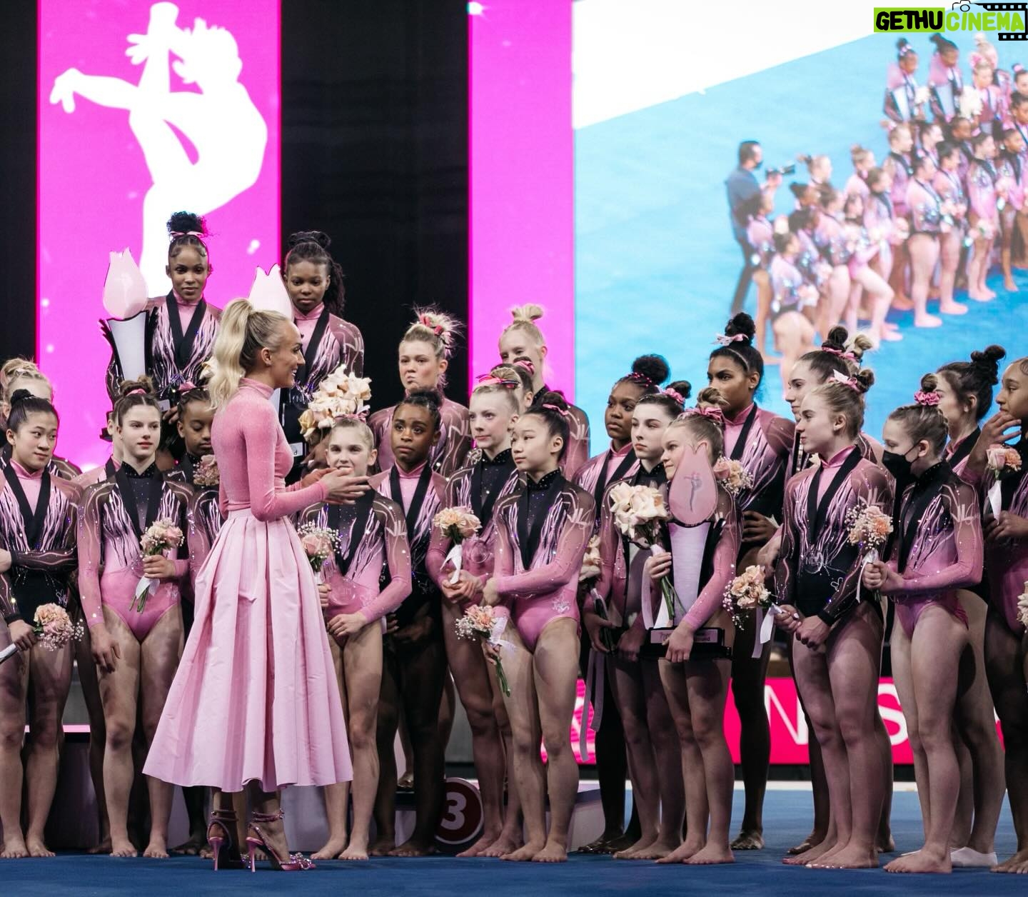 Nastia Liukin - 21.7K Likes - EXACTLY ONE WEEK AWAY FROM THE 15TH (!!!!!!!!!) NASTIA LIUKIN CUP, so I thought a little walk down memory lane felt appropriate. While often times social media feels like a highlight reel, I do believe in celebrating wins, big or small. Sharing what you’re proud of, something that excites you, or an accomplishment is a little window into your soul. And that’s real, not a highlight reel.
With that being said, this little idea that turned into something far greater than I had ever imagined, is something I am SO proud of. Here’s to reflecting back on a few core memories and many, many more to come this week!!!
2. The one @gabbycvdouglas competed at when she was 14 years old… then went on to win the gold medal at the Olympic Games just 2 years later
3. The one at COWBOYS STADIUM!
4. The one that we had to social distance wear mask but we were all so beyond happy to finally be there again
5. The one where I decided there would never be a tie breaker at the Nastia Cup
6. The one at the Derby — same place, next week? Cool, see y’all there
7. The one where my idol growing up was there, watching HER daughter compete 💕 @amandakborden
8-10. The one in my hometown and also lucky number 13…. It was truly the best and most special one EVER EVER — so it deserved a few more photos.
#nasticacup 💗📷 all photos by @johnkcheng @beckleyco