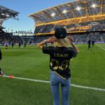 Nastia Liukin Instagram - well that wasn’t on my bingo card for the weekend 🦅⚽️ thank you for having me @lafc 💫 @la28games