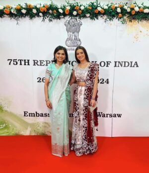 Natalia Janoszek Instagram - Yesterday we celebrated 75th Republic Day of India at the Indian Embassy in Warsaw. Thank you for the invitation @indiainpoland 🇮🇳