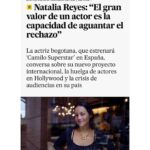 Natalia Reyes Instagram – Gracias al diario @el_pais de España 🇪🇸 por esta entrevista, estoy feliz de poder anunciar por fin mi participación como #ÁngelaCarrasco en la miniserie #CamiloSuperstar que estrenaremos en @sansebastianfes el próximo 27 de septiembre 💥 
Van a alucinar con el Camilo de @alejandrojato 🕺 
Gracias @curronovallas @buendiaestudios @mesalafilms @juanleoncasting @atresplayer 

✍️ @lucas_agustin_reynoso 
📸 @smesari 

•

Thanks to @el_pais 🇪🇸 for this interview, I’m thrilled to announce my participation as #ÁngelaCarrasco in the miniseries #CamiloSuperstar that we’ll premiere on @sansebastianfes on September 27th 💥
 You’re going to be amazed by @alejandrojato’s Camilo

#NataliaFromColombia #SanSebastianFilmFestival
