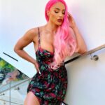 Natalie Eva Marie Instagram – 🌹🦋💗💋

–
Hair: @jasonhair
MUA: @makeupbyapollo
Swimsuit: @matinee__official 
Stylist: @simonasacchitella