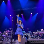 Natalie Imbruglia Instagram - What a great first night on Wednesday in Perth kicking off @thecorrsofficial Australian Tour at the @racarena with @germeinsisters and @tonichilds It’s so great to be home 🥰 Big up to my band and crew and I can’t wait to get on stage tonight at @sandstonepoint Bribie Island ☀️ Thanks @becbol172 for the best seats in the house to watch The Corrs! Love to you and the family 💜 Styling: @fredericalovellpank 🦋 Dress: @leolin_official @sal_morgan