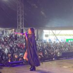 Natalie Imbruglia Instagram - Yesterday was one of my favourite gigs of the year! Thanks to everyone at @wfestival.official for bringing the L💜VE! We also got to enjoy @thecardigansofficial set which was the highlight of my day. 🌻🦋💜 This one styled by me 😜 Dress: @tallermarmo (I’m obsessed.. feels like a superhero cape!) 📸 @karenrossiter