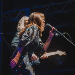 Natalie Imbruglia Instagram - “Oh what a night🎶”… Thank you Launceston! Such a warm crowd in Tasmania last night AND I had a much needed catch up with my sister @lauraimbruglia too! A fun night of Karaoke at The Irish was had by all!! First 3 pics by @elfie_germein 💜 The rest by @karenrossiter Styling @fredericalovellpank @thecorrsofficial TOUR OZ/NZ 💜🎶 @thetonichilds 🦄 @germeinsisters 🦋