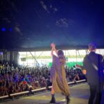 Natalie Imbruglia Instagram - Yesterday was one of my favourite gigs of the year! Thanks to everyone at @wfestival.official for bringing the L💜VE! We also got to enjoy @thecardigansofficial set which was the highlight of my day. 🌻🦋💜 This one styled by me 😜 Dress: @tallermarmo (I’m obsessed.. feels like a superhero cape!) 📸 @karenrossiter