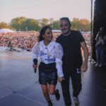 Natalie Imbruglia Instagram – Christchurch thanks for making the last show of the tour so special!! I feel really lucky to have the opportunity to do what I love for a Living… 🍀🍀🍀

@thecorrsofficial 💗 @thetonichilds 💚@germeinsisters 💛Thanks to you all for your energy and kindness.. and to my band and crew and the whole production team for making it all possible every night!! 💜💜💜💃🏽✨

Thanks @elfie_germein for these pics 😘

THANKS @drewmac48 you are a legend ❤️

Styling: @fredericalovellpank 😘
Top: @chopovalowena 💗
Skirt: @nanushka#