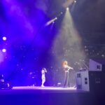 Natalie Imbruglia Instagram – Magical moment side stage watching the crowd in Melbourne  sing with @thecorrsofficial 💜✨ @rodlaverarena