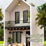 Natalie Sarah Instagram - Mungkin bisa jadi inspirasi kamu, yg punya Lahan Terbatas ,Tanah ukuran 4m X 8m , Bisa jadi Rumah 2 Lantai ,😍 walaupun Tanpa Carport , si Imut ini..Tetep Manis dan Estetik Designed and Build @decoranbynat - #desainrumah #fasadrumah #rumahmungil