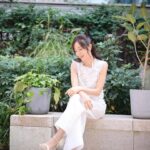 Natalie Tong Instagram - What would life be if we had no courage to attempt anything 🩵🩵🩵 #NT 👗👠💍 @apmmonaco #apmmonaco @shiatzychen #ShiatzyChenHK @sam_edelman_hk Styled by @antonnmak