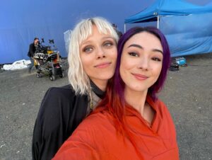 Natasha Liu Bordizzo Instagram - As you probably know, the strike has lifted 😮‍💨. All I’ve wanted to say for these many weeks is thank you from the bottom of my heart for all the love on Ahsoka 🤍💜. Thank you for coming along with us on such an epic journey!! Sabine taught me so much, especially about receiving mentorship, love and guidance, even when you least deserve it. This show was made by a huge team of genuinely good, kind people (hi @dave.filoni) who are all obsessed with Star Wars and even with all the other incredible experiences that came along with it, that part stood out to me. 

Alright now enjoy some fun snaps from set!! More to come!! @ahsokaofficial @starwars 

P.s. We miss you Ray. We miss you Shawna. X