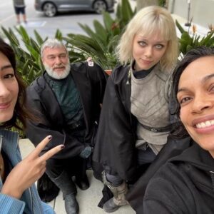 Natasha Liu Bordizzo Instagram - As you probably know, the strike has lifted 😮‍💨. All I’ve wanted to say for these many weeks is thank you from the bottom of my heart for all the love on Ahsoka 🤍💜. Thank you for coming along with us on such an epic journey!! Sabine taught me so much, especially about receiving mentorship, love and guidance, even when you least deserve it. This show was made by a huge team of genuinely good, kind people (hi @dave.filoni) who are all obsessed with Star Wars and even with all the other incredible experiences that came along with it, that part stood out to me. 

Alright now enjoy some fun snaps from set!! More to come!! @ahsokaofficial @starwars 

P.s. We miss you Ray. We miss you Shawna. X