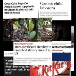 Nathalie Kelley Instagram - Over 70% of Nestlé’s emissions come from agricultural activities and their climate plan is filled with empty promises:

🚩 Instead of aiming to reduce production of foods based on dairy, meat and other highly-emitting agricultural commodities, Nestlé plans to increase sales by two-thirds between 2020 and 2030.

🚩 Planting trees seems to be Nestlés main tactic to offset emissions, but to achieve its target of net-zero by 2050 they would have to plant trees in at least 4.4 million hectares of land yearly — that’s more than the size of their home-country, Switzerland.

🚩 Nestlé has committed  $1.2 billion dollars to promote "regenerative agriculture practices" — but that’s a meagre 1.5% of what it pays its shareholders in dividends.

🚩 There is no clear outline on how suppliers will transition to regenerative practices or who will pay for that to happen.

Many organisations profiting off extractive and exploitative practices are appropriating Indigenous knowledge to greewash their brand image. Their sole intention is to capitalise on the crisis. We must come together to hold them all accountable.

Thank you for the video @extremehangout and for hosting space for @natkelley to question Nestlé's claims.