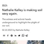 Nathalie Kelley Instagram – My 2nd column for @lofficielibiza is now up! This month (and next) is all about the sexiness of healthy Soil. Moist, dark, fertile, black gold… the building block of life. I talk about my trip to meet Philip at @terramasiaibiza and the movement to heal Ibiza’s soil as a fascinating microcosm of the global push to return to Indigenous methods of farming and soil stewardship in the fight against soil erosion – which if you as me is one of the biggest threats against humanity! No healthy soil = no food = no humans (or animals). Next month I will dive more deeply into the fine art of Making Soil with @makesoil and bio-char. An ancient indigenous technique for amending the soil that has enormous relevance and implications today. Link in bio, hope you enjoy! Together we can #makesoilsexyagain👩🏽🌾