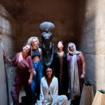 Nathalie Kelley Instagram - Luxor 🔺Karnak 🔺 Sekhmet 🔺 Hatshepsut 🔺 I fulfilled a lifelong dream in my visit to Luxor… I vaguely remember learning about Hatshepsut the female Pharoah in high school but it was wonderful to see her temple and learn about her devotion to biodiversity, traveling all of Africa to bring back seeds and trees for her famed gardens. Sadly since the building of the Aswan Dam in the name of “modernity” the Nile no longer floods and her gardens, like much of the once rich agricultural land along the Nile has gone barren and dry. I said my prayers to Sekhmet, goddess of divine retribution, to restore Justice and eliminate the greed that has poisoned so much of humanities consciousness. Thank you to @theheartofegypt for your warm and generous welcome to Luxor, and thank you to my Queens for the company 🔺