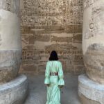 Nathalie Kelley Instagram - Luxor 🔺Karnak 🔺 Sekhmet 🔺 Hatshepsut 🔺 I fulfilled a lifelong dream in my visit to Luxor… I vaguely remember learning about Hatshepsut the female Pharoah in high school but it was wonderful to see her temple and learn about her devotion to biodiversity, traveling all of Africa to bring back seeds and trees for her famed gardens. Sadly since the building of the Aswan Dam in the name of “modernity” the Nile no longer floods and her gardens, like much of the once rich agricultural land along the Nile has gone barren and dry. I said my prayers to Sekhmet, goddess of divine retribution, to restore Justice and eliminate the greed that has poisoned so much of humanities consciousness. Thank you to @theheartofegypt for your warm and generous welcome to Luxor, and thank you to my Queens for the company 🔺