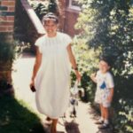 Nathalie Kelley Instagram – My forever muse 🌹 As the youngest daughter of 9 children my mother learned to sew from her older sisters who didn’t let the lack of money stop them from taking immense pride in their clothes and appearance. They used to buy fabrics (dead stock) at the market in Lima, Peru and make their clothes using patterns from European magazines. It was my mother who taught me to always look for natural fibers and warned me against synthetics. She would make entire outfits for me when I was younger and even now as an adult I marvel at the level of care and attention she puts into mending the clothes I bring home once a year – a sign of the enormous respect she has for each garment, and the resources used to make them. Even my little artisan woven pouches (my addiction) that have fallen apart have their lives extended by her skillful touch and creativity. As I finish up an advance copy of @mrspress’s fantastic new book “Wear Next” – I am moved to tears by the chapter on Repairing… I feel hopeful that the future of fashion could be a world in which women like my mother are celebrated as the true heroes of “fashion.” Resourceful, clever, skilled, admirers and preservers of beauty. Thank you Rosita for all you have taught me (and all the clothes you have saved from the donation bin) te quiero 💕 also how cute is my little brother in this photo.. my mother would make his little shirts and pajamas too!