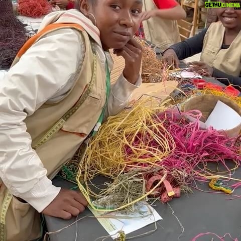 Nathalie Kelley Instagram - Before we decided it was cool to wear plastic clothes that never biodegrade (nylon, polyester etc) - we were adorning ourselves with natural fibers that include grasses and palms like Raffia…. What @madeforawoman have done is nothing short of spectacular - reclaiming raffia as a viable textile - one that is beautiful, noble, humble and luxurious and the same time. Employing young women in Madagascar where the raffia is harvested, processed and then crochet knit into clothing and handbags - designer (and dear friend) @eileen_akbaraly had humanity and our relationship to the Earth in mind when she first came up with this concept. I am so excited to see what she does this next season… the new luxury is being draped in palm leaves, harvested sustainably, knit ethically and then gifted back to earth once you have loved the item until it’s end… ❤️