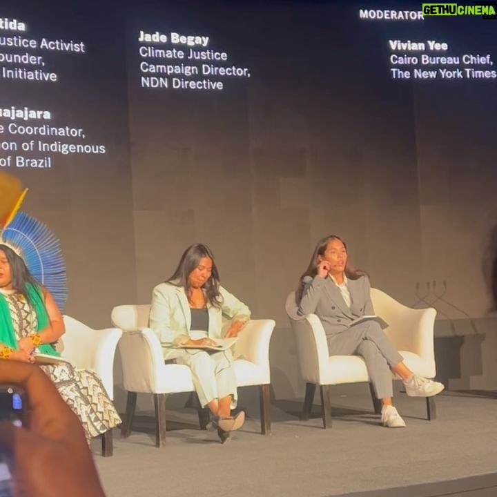 Nathalie Kelley Instagram - The most powerful voices at COP27 have been the Indigenous women, speaking up in defense of our forests, our oceans, our air and water, for LIFE itself. These woman are my constant inspiration, please follow and support their wonderful work. These are the voices and visionaries we need to guide us back into balance. Enough of the men in suits who are slaves to corporate interests, creating misguided and unjust policies and pouring money into Co2 Colonialist frameworks / carbon credit markets. @ninagualinga , @guajajarasonia @xiyebeara @jadethemighty - thank you for being our guiding lights, giving me hope amongst all the corporate greenwashing that has been the main hallmark of this years COP. May your powerful messages be heard far and wide. #COP27