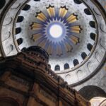 Nathaniel Buzolic Instagram - He has risen. The light shining down inside the holy Sepulchre church. This is the traditional site believed to be the location of Jesus’ burial and resurrection on the third day. An empty tomb - death has lost its sting. The righteous one vindicated. Risen to redeem those who believe.