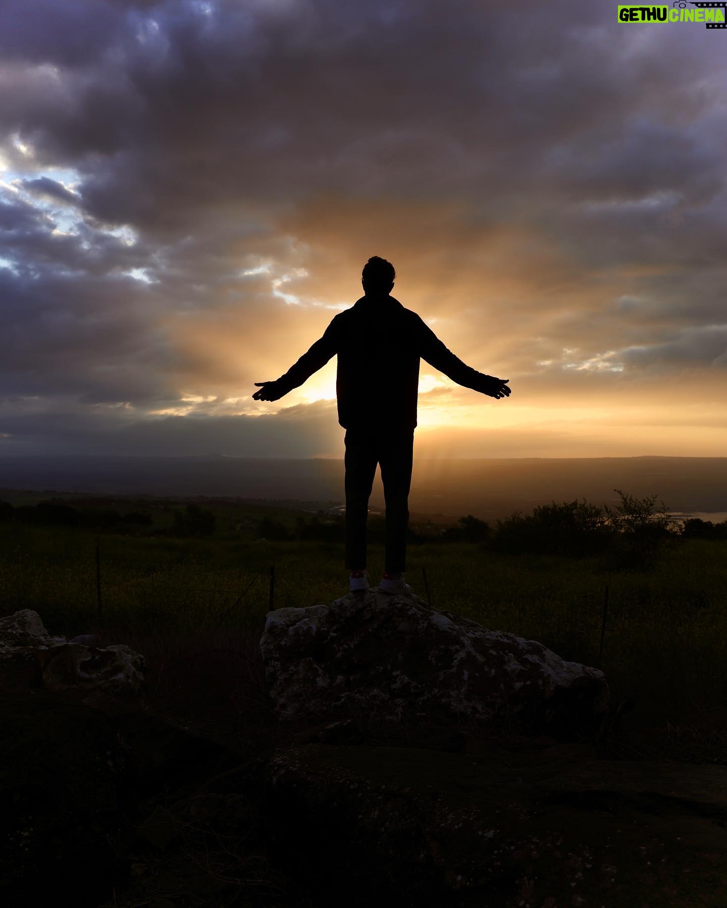 Nathaniel Buzolic Instagram - This morning over the Galilee. A moment with the LORD of Hosts. I was planning to sleep in today, But the LORD woke me up and I couldn’t fall back asleep. I am grateful He did. I pray for those coming on my tour that He will meet them where they are, bring joy and peace to their travels. May Our LORD close the doors that need to be shut and open the door that His Elect must enter through.