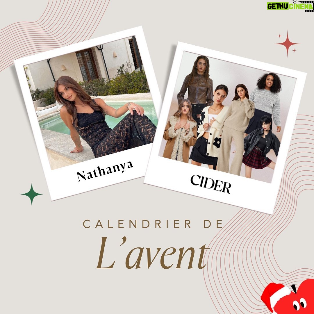 Nathanya Sion Instagram - ✨ GAGNEZ 300€ DE COUPON CHEZ CIDER✨ Et voila on finit en beauté ce calendrier de l’avent Cider avec un dernier partenariat avec @nathanya.sonia ! Pour ce réveillon de Noël, Nathanya vous fait gagner un coupon de 300€ sur notre site Cider 🥳 Pour participer, rien de plus simple! - Suivre @shopcider_france et @nathanya.sonia - Liker cette publication - Partager cette publication en story en tagguant @shopcider_france * - Mentionner 2 amis en commentaire * pour les comptes en privé merci de nous envoyer en message privé un screen de votre story ⏳ Le ou la gagnant(e) sera annoncé le 29 décembre! #shopcider #shopcider_france #cidergang #giveaway #concours #adventcalendar #noel