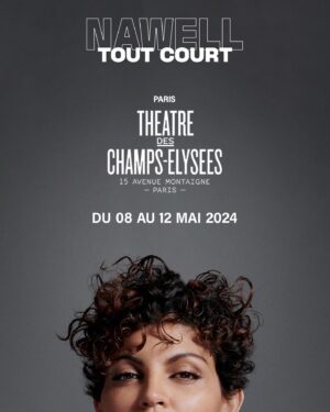 Nawell Madani Instagram - Voilà, c’est le retour! Impatiente de vous retrouver. Je ne vais pas dire que c’est le spectacle de LA MATURITÉ même si j’ai failli l’appeler comme ça 🤦🏽‍♀️
En gros plus envie de faire semblant…avec ce spectacle je serai plus VRAIE que jamais ( j’ai failli l’appeler comme ça aussi 😓) 
Une version de moi encore plus BRUTE ( ce titre la aussi j’y ai pensé)
Moi même face à vous pour vous divertir ♥️

Nawell tout court ( à votre service)

Merci au grand Jean Baptiste MONDINO pour cette photo et à toute l’équipe! 
Merci @fasmer_insta pour le design 🔥
On part sur la route avec @agapeprod.fr dans l’unique but de vous faire kiffer 🙏🏽

INFOS DANS MA BIO ⬆️
