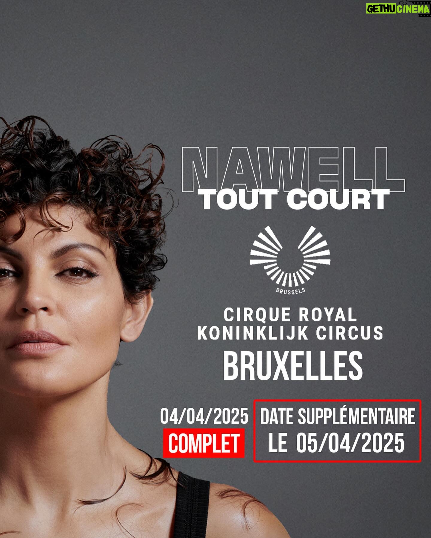 Nawell Madani Instagram - PARIS ET BRUXELLES ON EST COMPLET! ♥️🔥 @agapeprod.fr ON RAJOUTE DES DATES!!! Heureuse de vous annoncer qu’on rajoute des dates au DÔME DE PARIS & CIRQUE ROYAL DE BRUXELLES ⚠️ Retrouvez les dates dans ma bio ou www.nawellmadani.fr Merci Bruxelles pour ce magnifique rodage! Vous êtes au top Si t’étais là, laisse un commentaire 😘 Merci à l’équipe du @nouvelact pour le rodage! A vite ♥️❤️