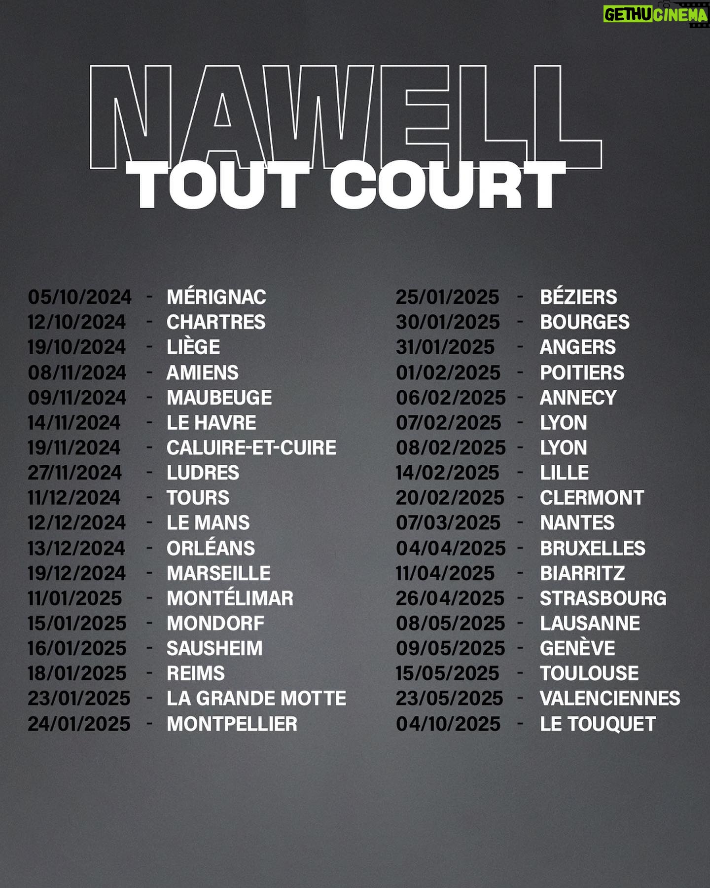 Nawell Madani - 45.1K Likes - Voilà, c’est le retour! Impatiente de vous retrouver. Je ne vais pas dire que c’est le spectacle de LA MATURITÉ même si j’ai failli l’appeler comme ça 🤦🏽♀️
En gros plus envie de faire semblant…avec ce spectacle je serai plus VRAIE que jamais ( j’ai failli l’appeler comme ça aussi 😓)
Une version de moi encore plus BRUTE ( ce titre la aussi j’y ai pensé)
Moi même face à vous pour vous divertir ♥️
Nawell tout court ( à votre service)
Merci au grand Jean Baptiste MONDINO pour cette photo et à toute l’équipe!
Merci @fasmer_insta pour le design 🔥
On part sur la route avec @agapeprod.fr dans l’unique but de vous faire kiffer 🙏🏽
INFOS DANS MA BIO ⬆️