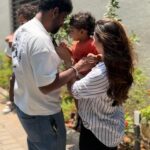 Nayanthara Instagram - Can’t explain how we three felt when we saw u after a long 20 days of schedule! We really missed you! 😇😇❤️❤️❤️❤️🧿🧿 I Love you my everything ❤️❤️🧿🧿