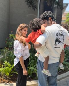Nayanthara Instagram - Can’t explain how we three felt when we saw u after a long 20 days of schedule! We really missed you! 😇😇❤️❤️❤️❤️🧿🧿 I Love you my everything ❤️❤️🧿🧿