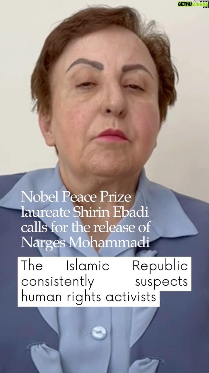 Nazanin Boniadi Instagram - . Shirin Ebadi, human rights advocate , Lawyer & Nobel Peace Prize laureate, sends her support to the #FreeNarges campaign. Narges Mohammadi, marked her 10th birthday behind bars today. She turned 52 while she has 9 more years of prison time ahead of her. Shirin Ebadi demands the unconditional & immediate release of Narges Mohammadi and all other political prisoners held in Iranian prisons. #FreeNarges NOW! Join the “FREE NARGES” campaign by signing petitions, sharing on your social media channels, and speaking out about the plight of human rights activists and women in Iran. Link in bio پیام شیرین عبادی حقوق دان، فعال حقوق بشر و برنده جایزه نوبل صلح به مناسبت ده امین تولد نرگس محمدی در زندان. نرگس محمدی امروز ۵۲ ساله شد. شیرین عبادی طی این پیام در سالروز نرگس محمدی خواستار آزادی بدون قید و شرط و فوری نرگس محمدی و سایر زندانبان سیاسی عقیدتی محبوس در زندان های ایران شده است. #نرگس_محمدی #FreeNarges #NargesMohammadi #ShirinEbadi #nobelpeaceprize
