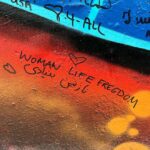 Nazanin Boniadi Instagram – ‏It has been 25 years since the Good Friday Agreement that ended 30 years of ethno-nationalist conflict know as the Troubles, a remarkable development in the Northern Ireland peace process. In that spirit, I signed Belfast’s Lanark Way peace wall with #WomanLifeFreedom, with the hope that freedom, justice and democracy prevail for the Iranian 
people

 پس از گذشت ۲۵ سال از صلح در ایرلند شمالی، آرزوی دموکراسی و آزادی برای ملت ایران را بر دیوار یادبود صلح بلفاست یادگار گذاردم

#زن_زندگی_آزادی