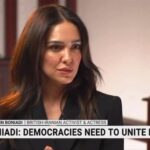 Nazanin Boniadi Instagram – Thanks to Sky News Australia‘s Laura Jayes for the opportunity to bring #WomanLifeFreedom and the plight of the Iranian people to your viewers. And thanks to the @sydneypeacefoundation for providing this platform to bring sharp focus to this cause.