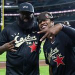 Ne-Yo Instagram - Play ball! Made my way to H-TOWN for the @cactusjackfoundation #HBCU Softball Classic! Shout out to @travisscott for putting together a dope event. ⚾️