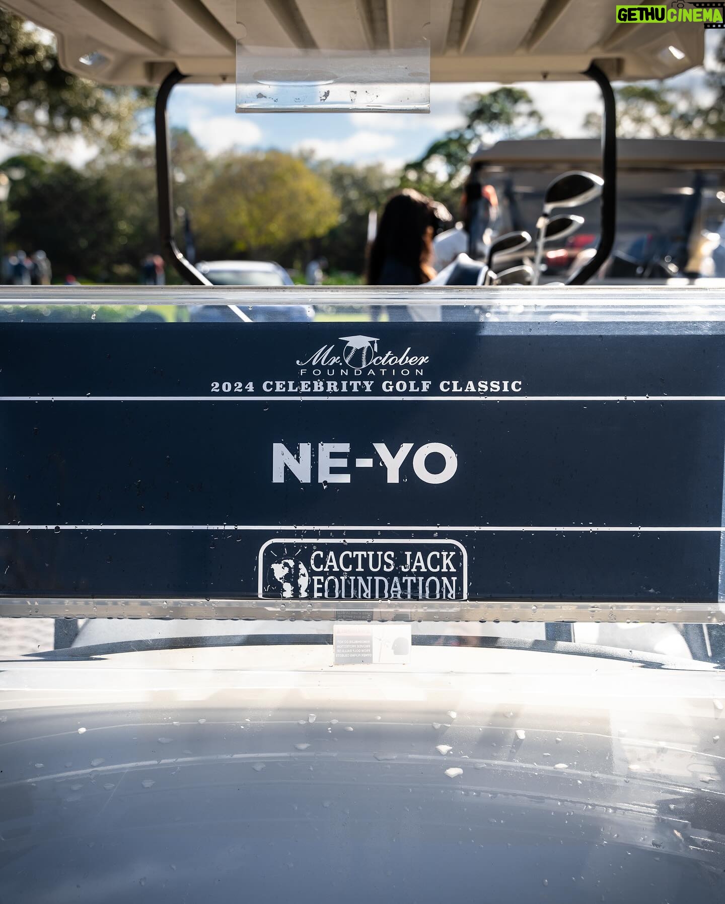 Ne-Yo Instagram - I hit the green for a great cause! ⛳️ Shout out to @mroctoberfoundation & @cactusjackfoundation for putting together a dope event benefiting underserved youth. 📸: @zacschuss