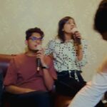 Neelanjona Neela Instagram - Karaoke 🎤 and lunch 🥗 Ahem ahem, not a singer 👩‍🎤 😂😅