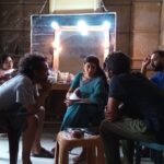 Neelanjona Neela Instagram - শ্যামা কাব্য এর সেট থেকে শ্যামা ও আজাদ