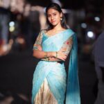 Neha Chowdary Endluri Instagram - Temple day 😇🩵 #swipe 📸 - @avinash_mukkamala Assist @shutterbug_yuga #neha_nani #nehachowdary #templeday #traditional #tirupati