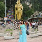 Neha Chowdary Endluri Instagram - Lord Murugan 😇🙏 #swipeleft 📍 : Battu caves , Kuala Lumpur, Malaysia #neha_nani #nehachowdary #malaysia #battucaves #murugan #kualalumpur