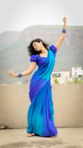 Neha Chowdary Endluri Instagram - Trending ! 🩵 #neha_nani #reels #trending