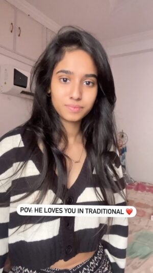 Neha Chowdary Endluri Instagram - Temple date ? 🙈🤍 #neha_nani #reels #trending