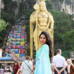 Neha Chowdary Endluri Instagram - Lord Murugan 😇🙏 #swipeleft 📍 : Battu caves , Kuala Lumpur, Malaysia #neha_nani #nehachowdary #malaysia #battucaves #murugan #kualalumpur
