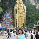 Neha Chowdary Endluri Instagram - Lord Murugan 😇🙏 #swipeleft 📍 : Battu caves , Kuala Lumpur, Malaysia #neha_nani #nehachowdary #malaysia #battucaves #murugan #kualalumpur