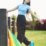 Neha Chowdary Endluri Instagram - Add colour to your life 🩵. Quote ib: manmadhudu 🤪 📸 & 🎨: @mkpassionphotography @mukeshreddy89 Team : @mukeshreddy89 @vamsireddy_111 #neha_nani #nehachowdary #swipe