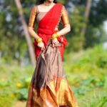 Neha Chowdary Endluri Instagram - Sankranthi mornings !!! 🥰❤️ 🎥 : @avinash_mukkamala Outfit: @elegant_threads_by_salma #neha_nani #reels #trending #sankranthi #happysankranti #sankranthi2024