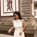Neha Chowdary Endluri Instagram - One with the Vietnamese dress ! 🤍 #swipe #neha_nani #nehachowdary #vietnam #pagoda
