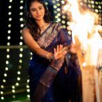 Neha Chowdary Endluri Instagram - Bhogi Subhakankshalu 💙🔥 #swipe 📸 : @mkpassionphotography @mukeshreddy89 Makeup & hairstyling: @priyasandeepmakeupartistry @bridalstoptirupati Saree & blouse : @bridalstop_boutique #neha_nani #nehachowdary #bhogi2024 #happybhogi #sankranthi